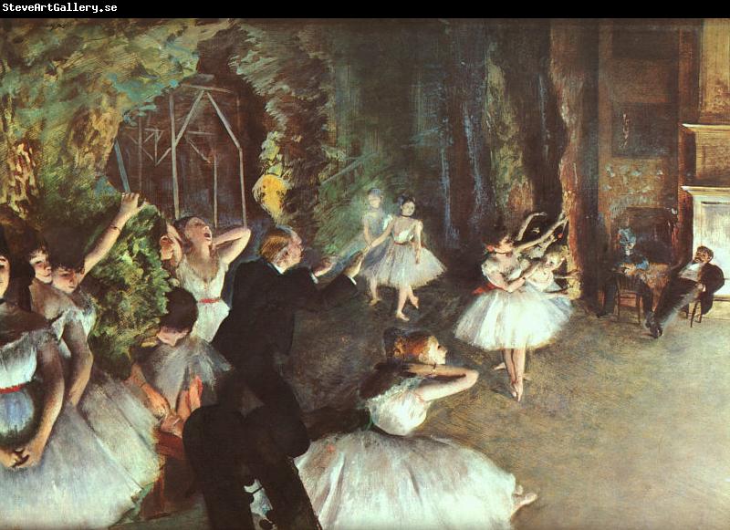Edgar Degas Rehearsal on the Stage